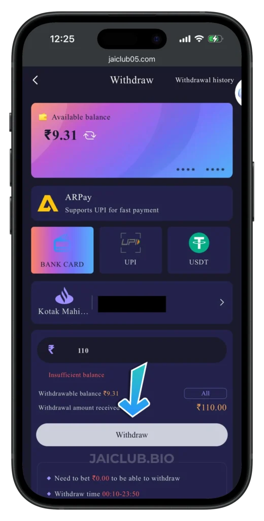 JAICLUB-WITHDRAWAL-PAGE